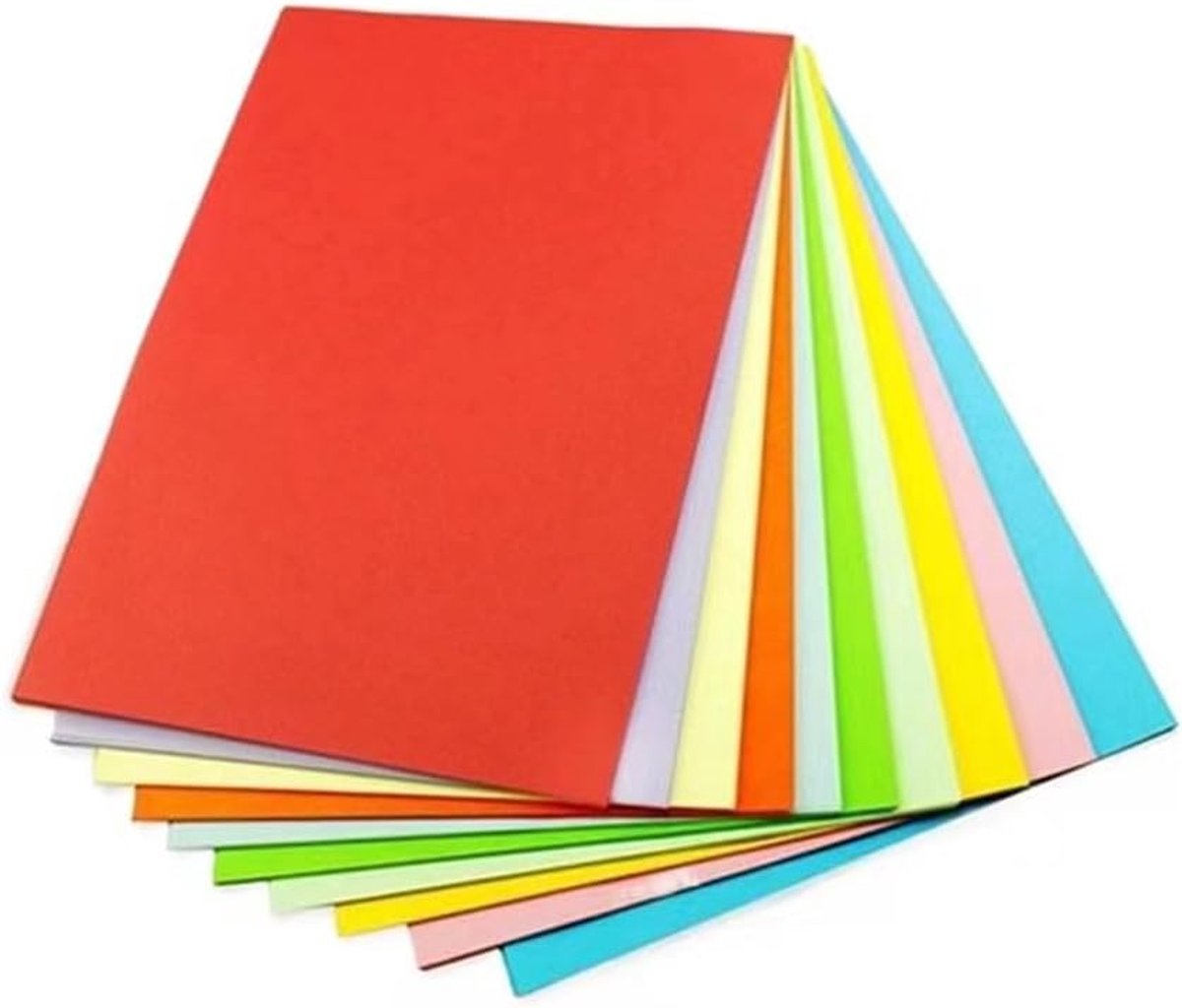 A4 gekleurd papier 100 vellen - kleurrijk 80 g/m² - scheurvast en gemakkelijk te vouwen - ShopVlot