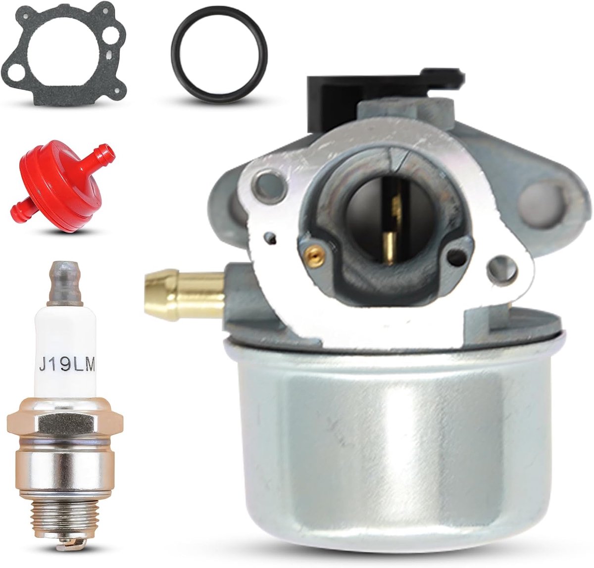 Carburateur vervangingsset 799868 - inclusief RJ19LM bougie - geschikt voor 4-7 PK motoren - optimale prestaties - ShopVlot