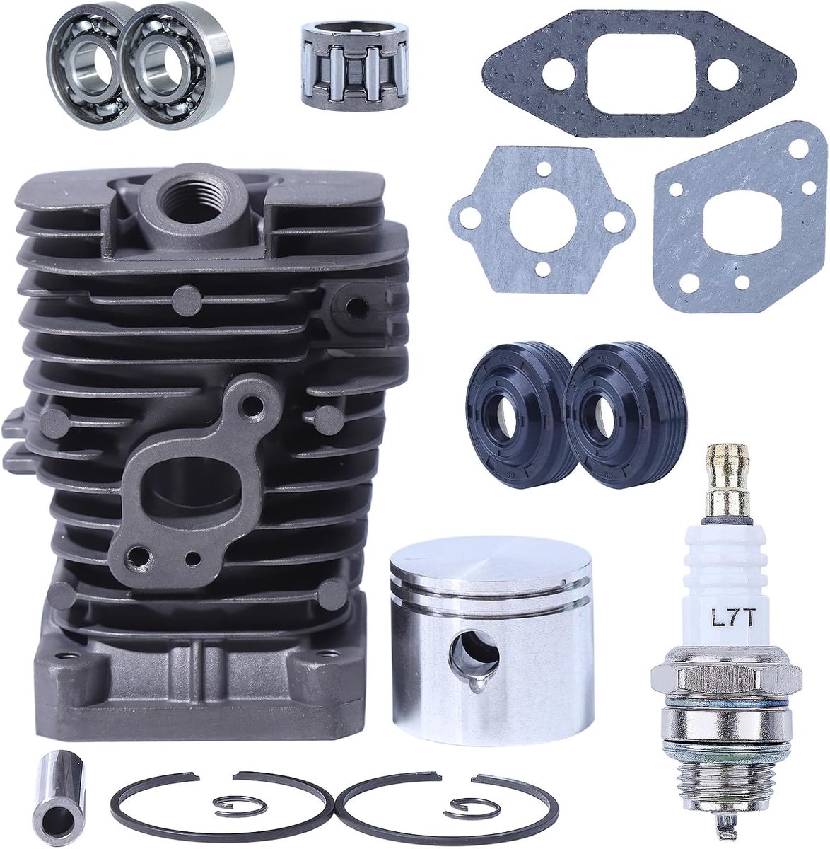 Piston cilinder kit 41mm - voor Partner 33 350 351 352 370 371 382 390 391 401 - geschikt voor Jonsered 2035 CS2137 CS2138