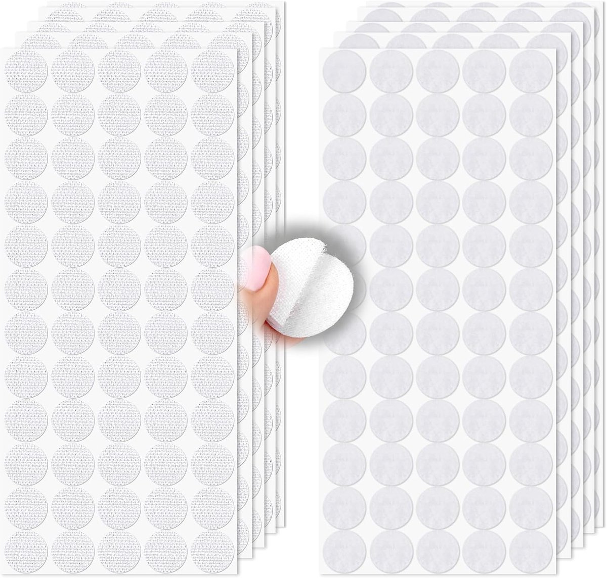 Velcro Dots 20 mm - zelfklevend - 600 stuks - ideaal voor knutselen en bevestigen - ShopVlot