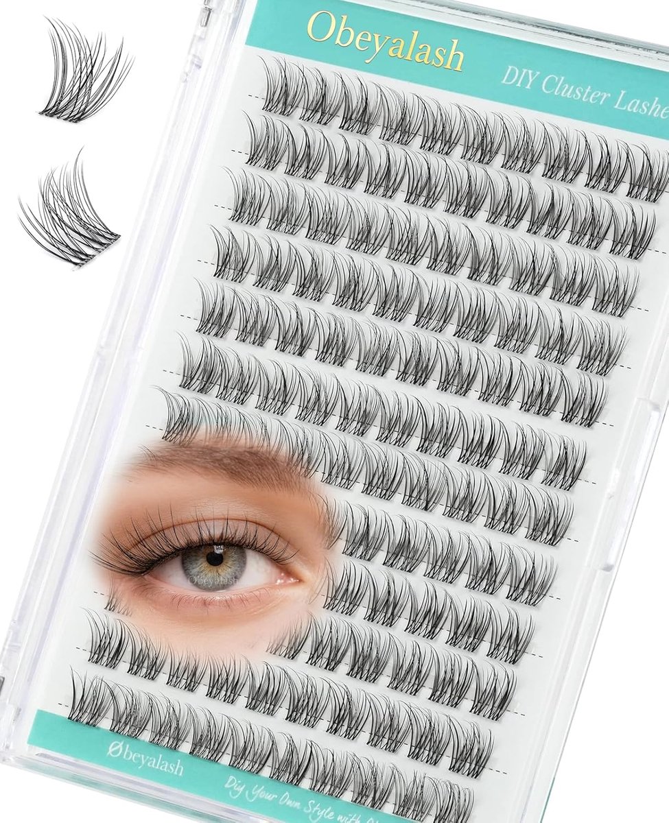 Wimpers cluster C curl 12mm - 120 stuks - natuurlijk effect - perfect voor een glamoureuze look - ShopVlot