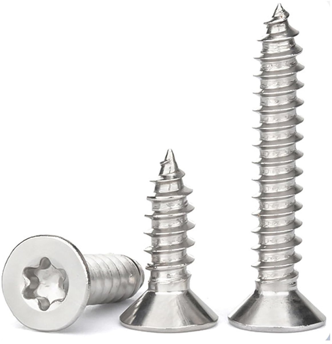Houtschroeven M5x25mm - Roestvrij staal A2 V2A - Zelftappend - Geschikt voor meubels - ShopVlot