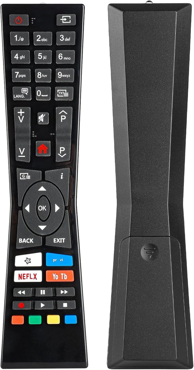 Afstandsbediening RM-C3337 voor JVC 4K UHD TV - Vervangend model - Directe toegang tot PrimeVideo, Netflix, YouTube - ShopVlot