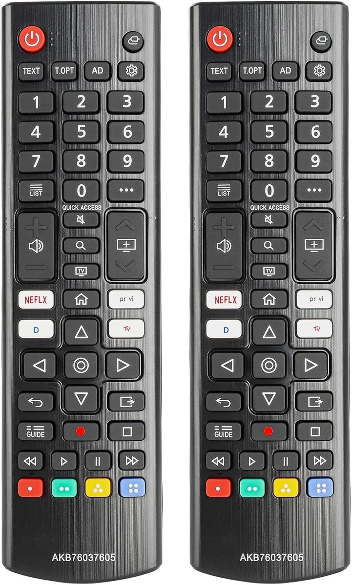 Afstandsbediening AKB76037605 - Vervangende controller - Geschikt voor LG Smart TV - ShopVlot