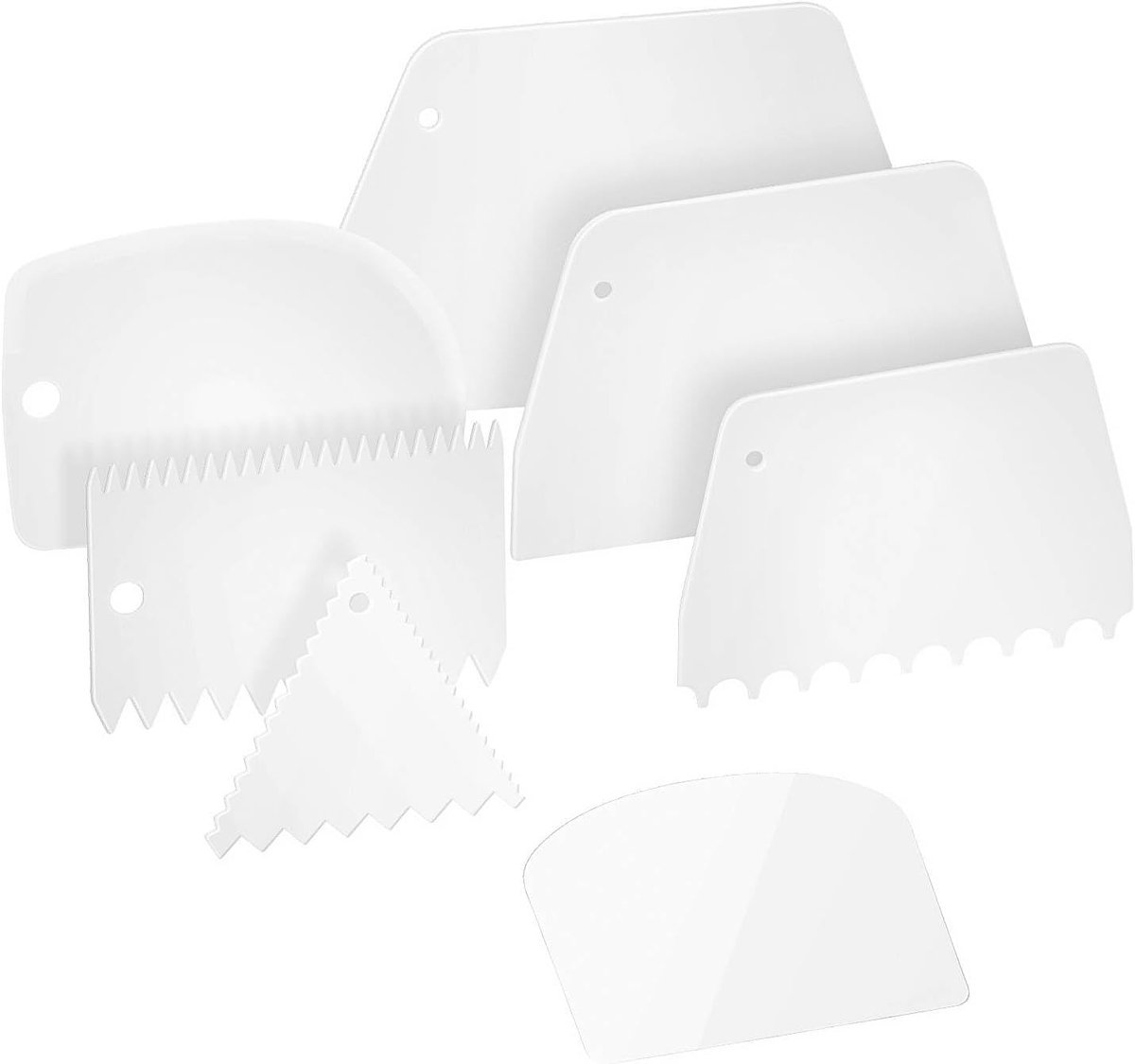 Cake cream scraper - kunststof - flexibel - ideaal voor het gladstrijken van taarten - ShopVlot