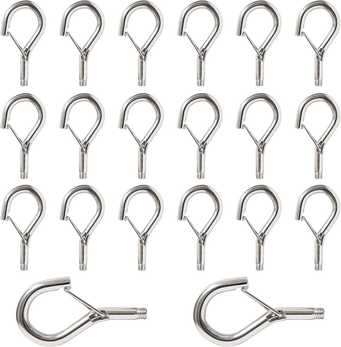 Screw Eyelets 20pcs M6 - Roestvrij staal - Eenvoudige installatie - Voor het ophangen van planten - ShopVlot