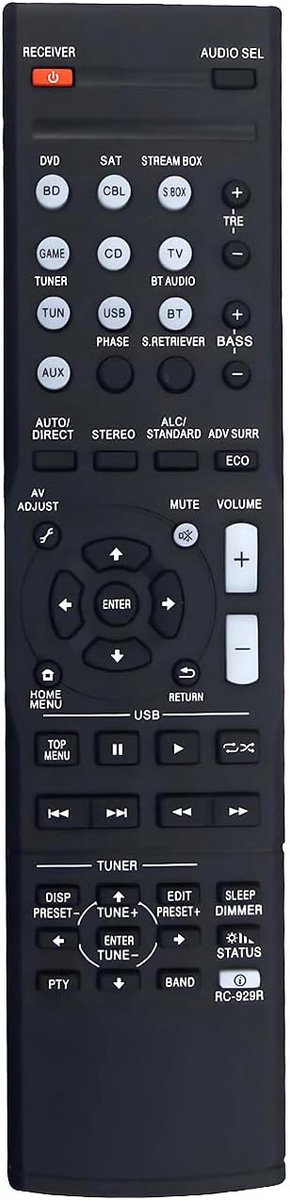 Afstandsbediening voor Pioneer AV Receiver - Vervangend model - Eenvoudig in gebruik - 12 maanden garantie - ShopVlot