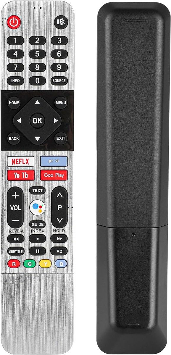 Afstandsbediening voor Metz Miia TV - Vervangingscontroller - Netflix, Prime Video, YouTube toetsen - ShopVlot