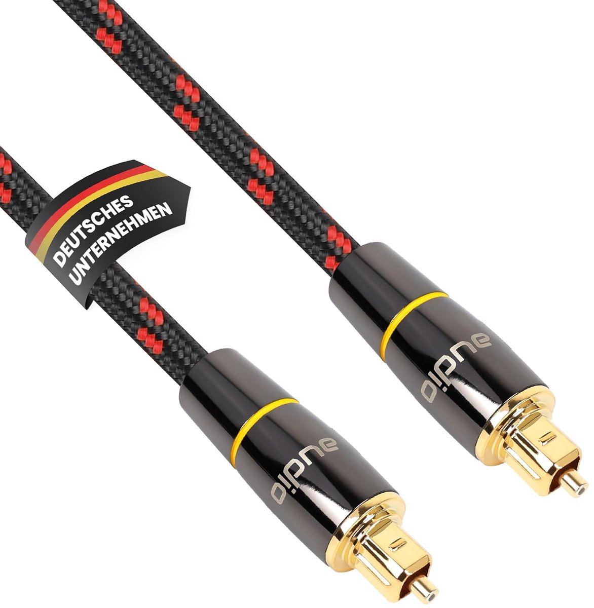 Toslink kabel 1m - digitale SPDIF kabel - optische vezel met goudcontacten - perfect voor audioverbindingen - ShopVlot