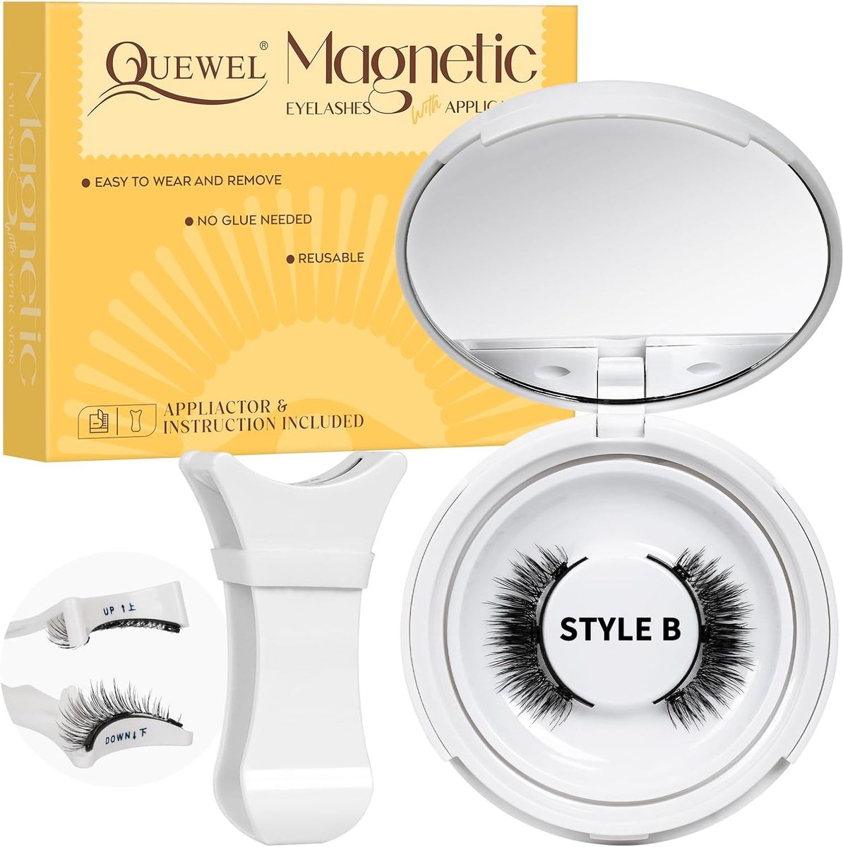 Magnetische Wimper Extensions - Lange Houdbaarheid - Natuurlijke Look - Eenvoudig Aanbrengen - ShopVlot