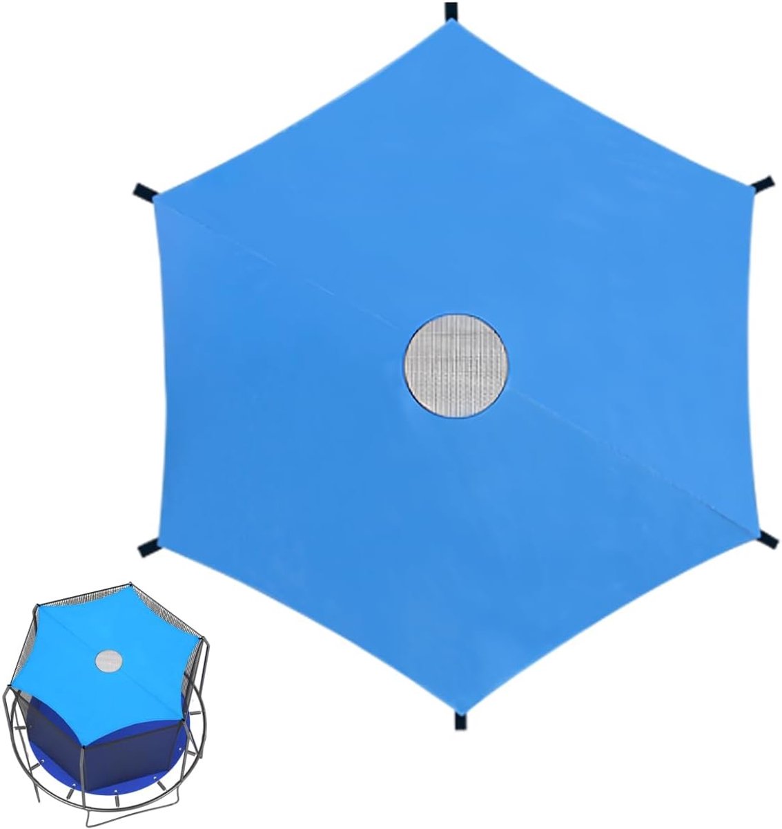 Trampoline afdak 183, 244, 305 cm - UV-bestendig - Waterdicht - Bescherming tegen weersinvloeden - ShopVlot