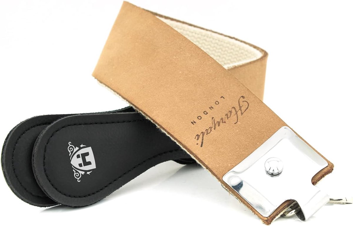 Leren slijpstrook 52cm - Dubbelzijdig leer - Voor messen en scheermessen - Perfecte afwerking - ShopVlot