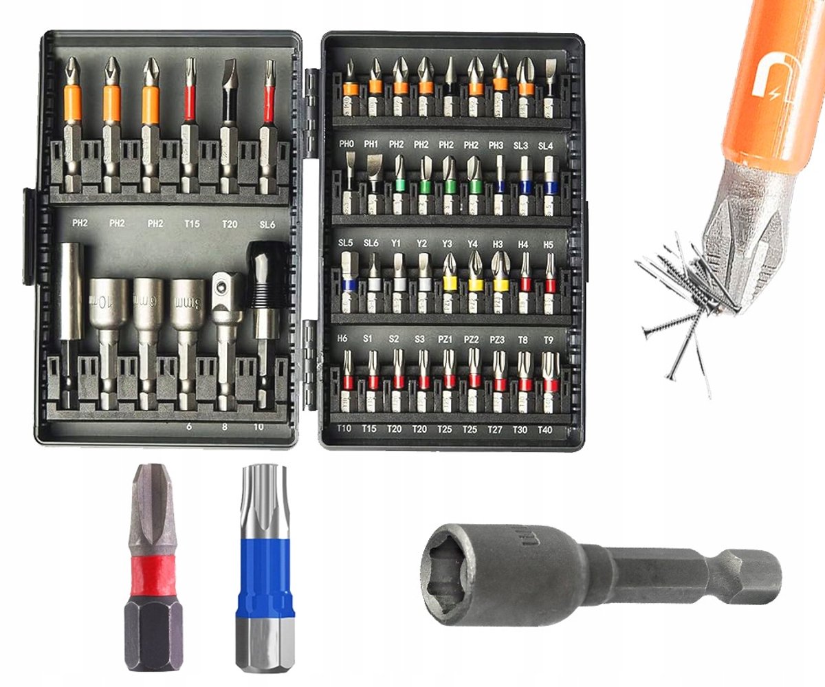 48-delige Bitset Torx Magnetisch Slagvast voor Schroefmachine