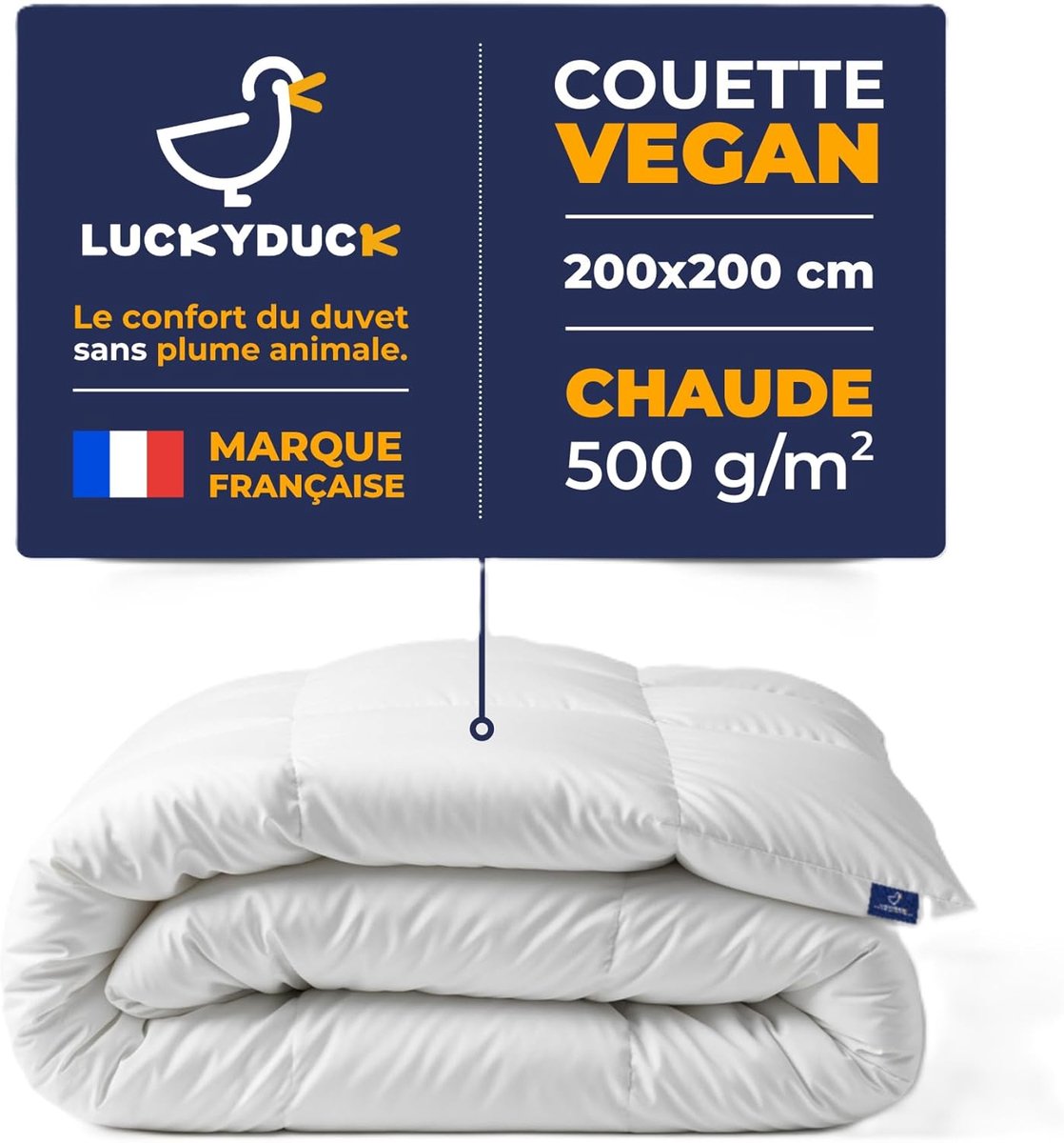 Dekbed 200 x 200 cm - Versterkte isolatie - Dikke vulling - Ideaal voor koude nachten - ShopVlot