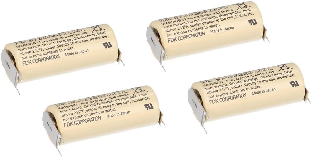 Lithium batterij CR 17450 SE-FT1 A - 3V 2500mAh - 4 stuks - Perfect voor professioneel gebruik - ShopVlot