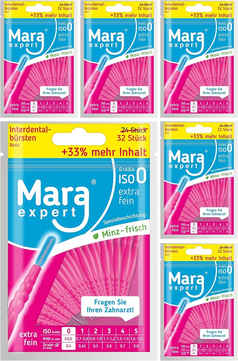 Interdentale borstels 0.4 mm - extra fijn - roze - optimale mondverzorging - ShopVlot