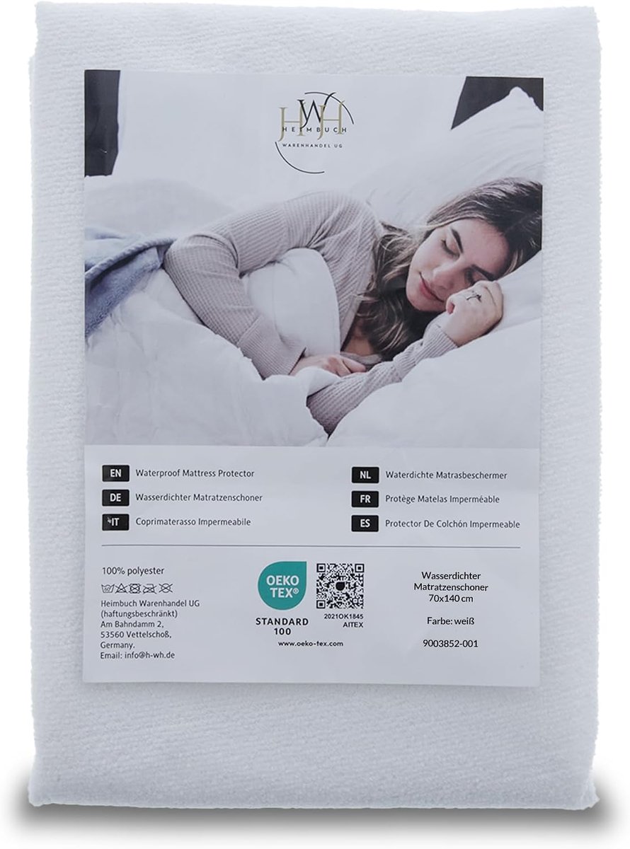 Matrasbeschermer 70 x 140 cm - waterdicht - 100% polyester - verlengt de levensduur van uw matras - ShopVlot