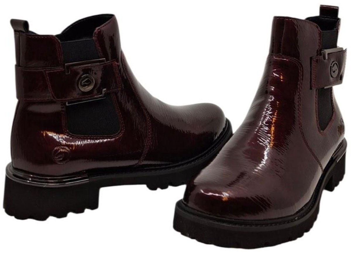 Remonte D8684-35 Wine | Bordeaux lakleren bottine