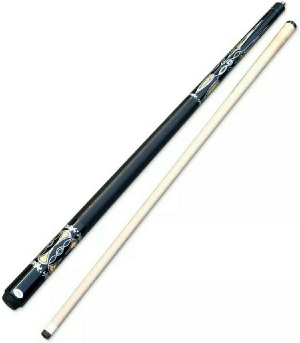 Poolcue 146 cm - 2-delige uitvoering - sterke schroefverbinding - ideaal voor hobbygebruik - ShopVlot