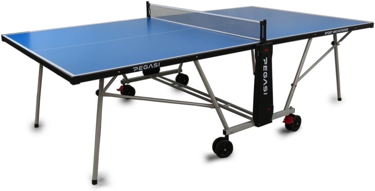 Tafeltennistafel outdoor 274 x 152 x 76 cm - blauw - recreatief gebruik - perfect voor beginners - ShopVlot