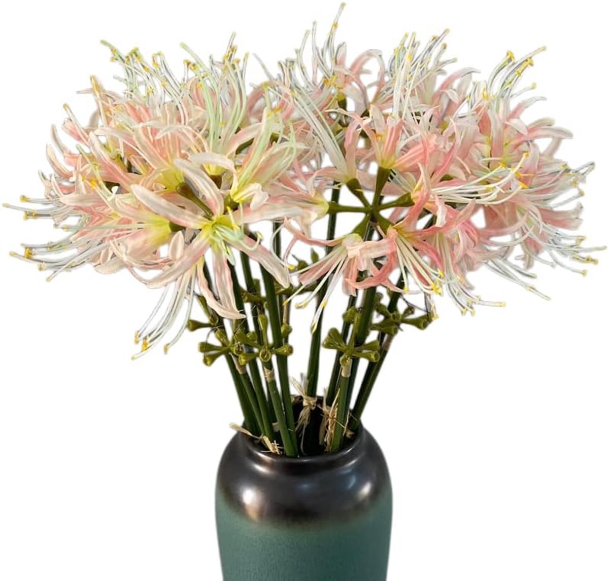 5 Stengels Kunstmatige Spinnenlilie Bloemen 60 cm Lycoris Bollen Spinnenlelies Kunstbloemen met Lange Steel Real Touch voor Fotografie Hotel Tuin Decoratie (Roze)