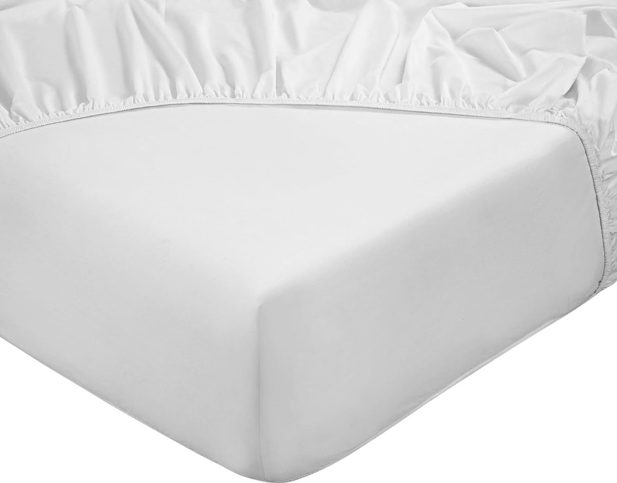 Fitted sheet 90x200 cm - 100% natuurlijk katoen - zacht en ademend - optimale pasvorm - SnelShoppen