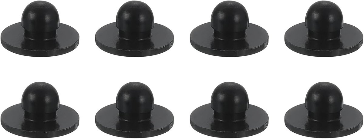 8 stuks reserverubbers geschikt voor 1/4 inch gat, geribbelde stang met smalle rubberen handgreep voor voeten van langzaam koken