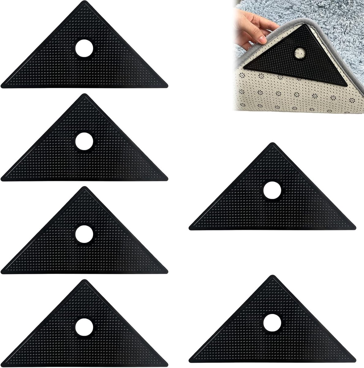 Tapijt anti-slip sticker: sterk kleverig, herbruikbaar. Vast het tapijt op houten planken, tegels, zonder resteren. Geschikt voor woonkamer, slaapkamer - veiligheid voor kinderen en huisdieren.