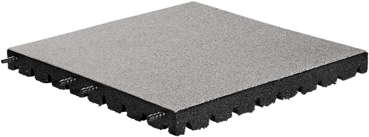 Rubberen tegel met stift- en gatverbinding, EPDM, 50 x 50 cm, 45 mm