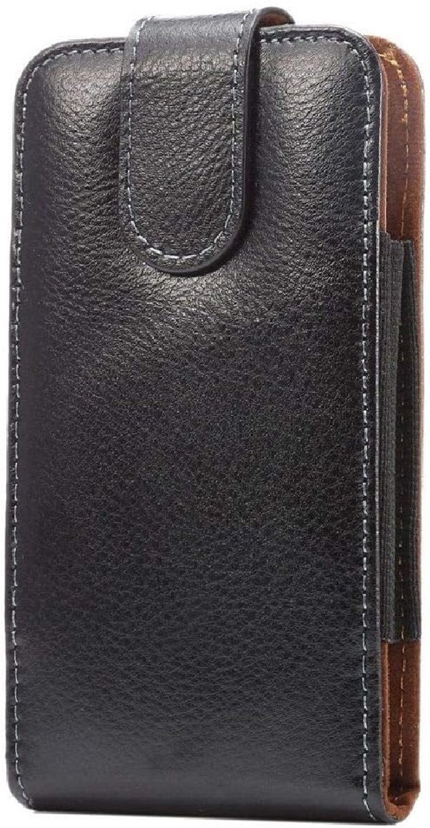 Lederen Holster Executive Case riemclip Rotary 360 voor WIKO VIEW 4 (2020) - zwart