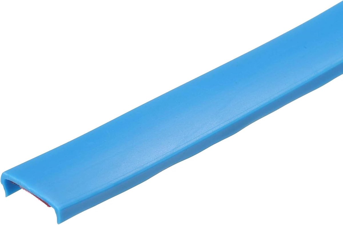 Sourcing map U Vorm Meubelrandstrepen, 3 m, zelfklevend, flexibel, rand, 5 x 12 mm, TPE, randbescherming voor kasten, meubels, reparatie, restauratie, blauw