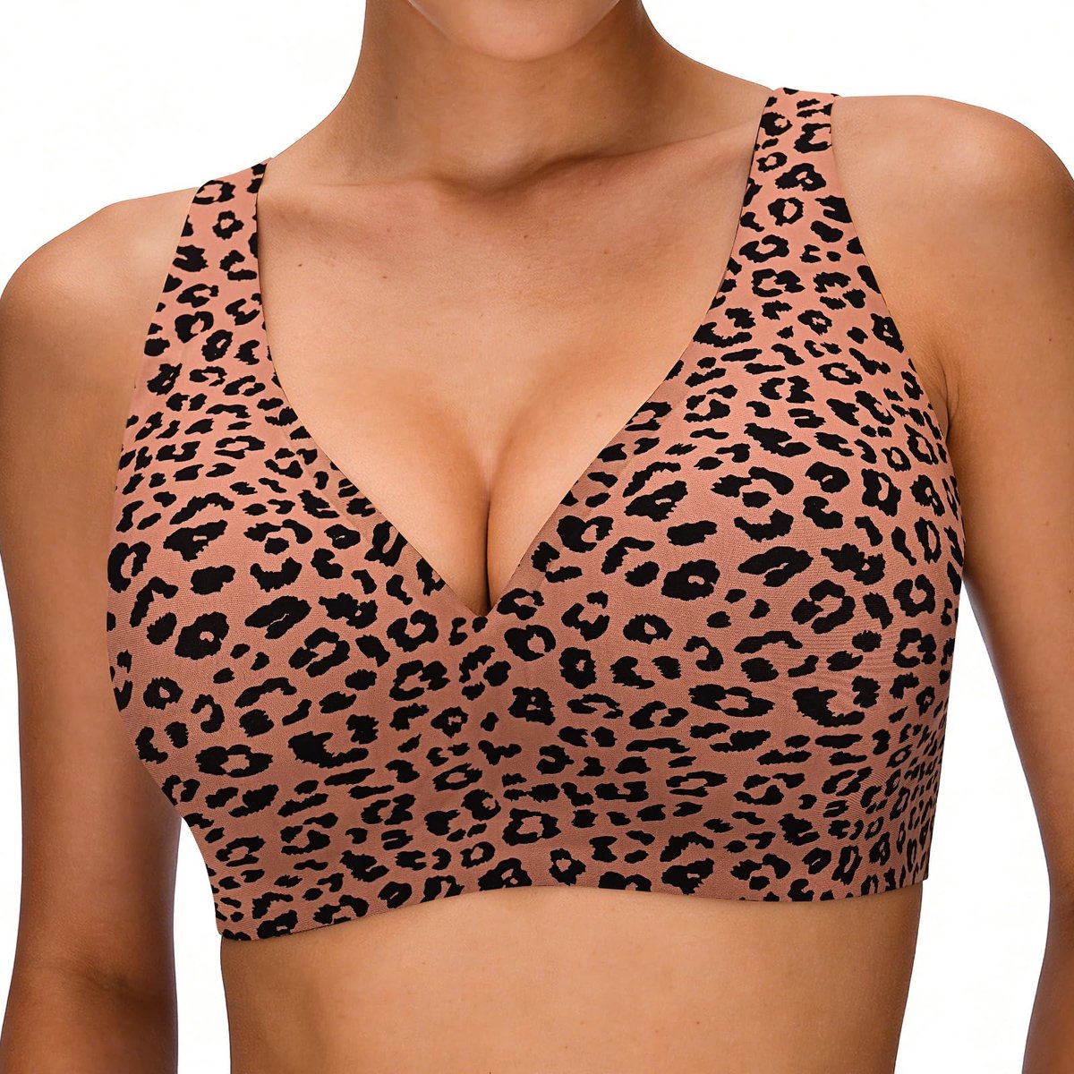 Naadloze Jelly BH M - volle cup luipaardprint - draadloos - comfortabel voor dagelijks gebruik - SnelShoppen