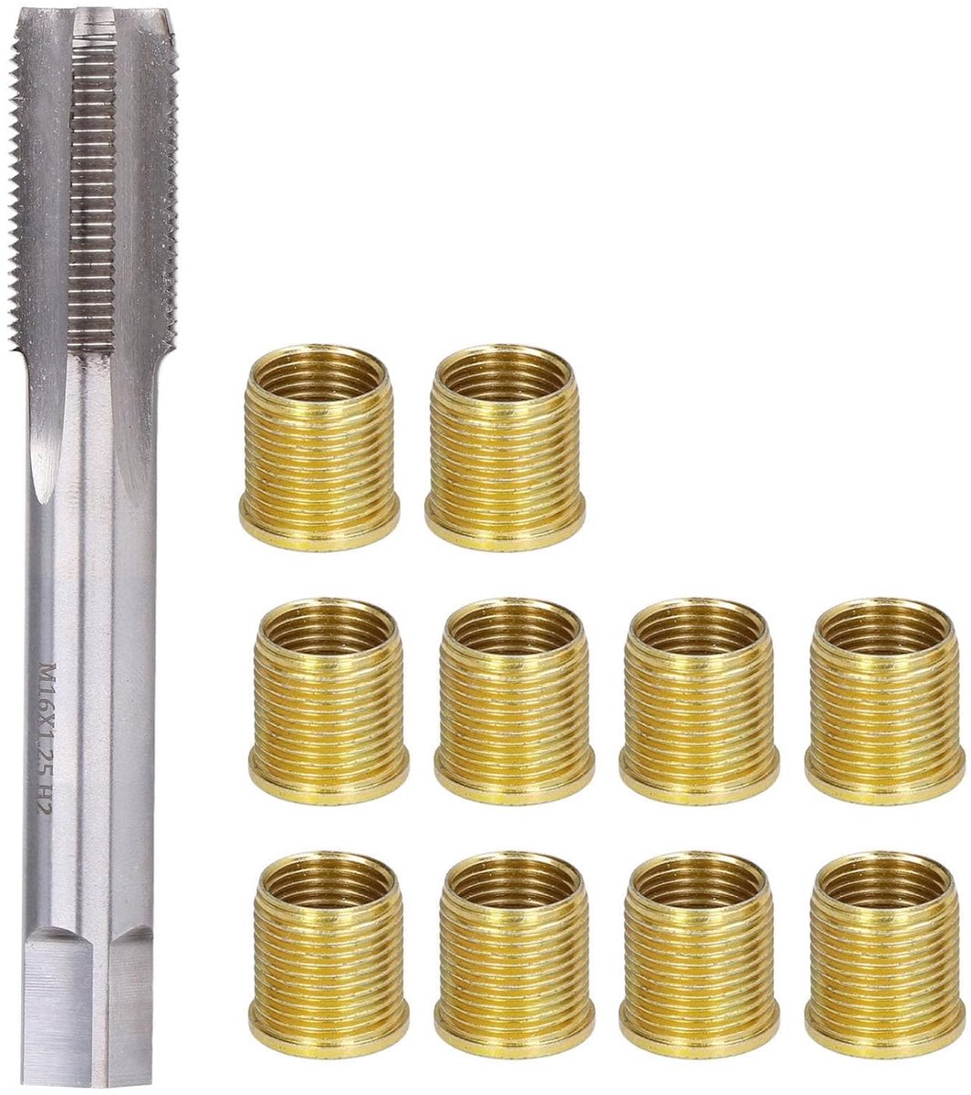 Inzetstukken Met Schroefdraad, M16X1.25 Gegalvaniseerde Patrixen Voor 14Mmx1.25Mm Bougieschroefdraad