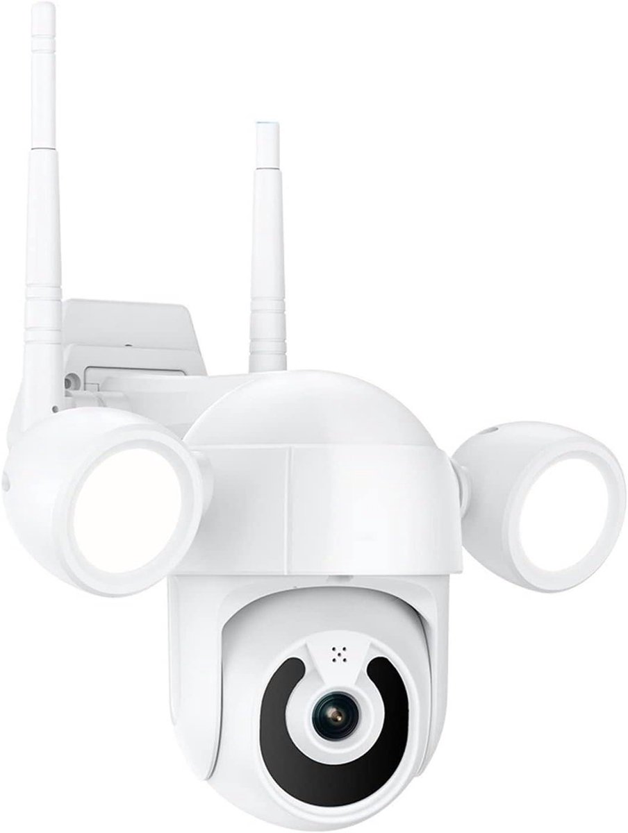Wifi IP Camera - Beveiligingscamera Buiten - Huis Beveiligen - Menselijke Detectie - 1080P - Wit