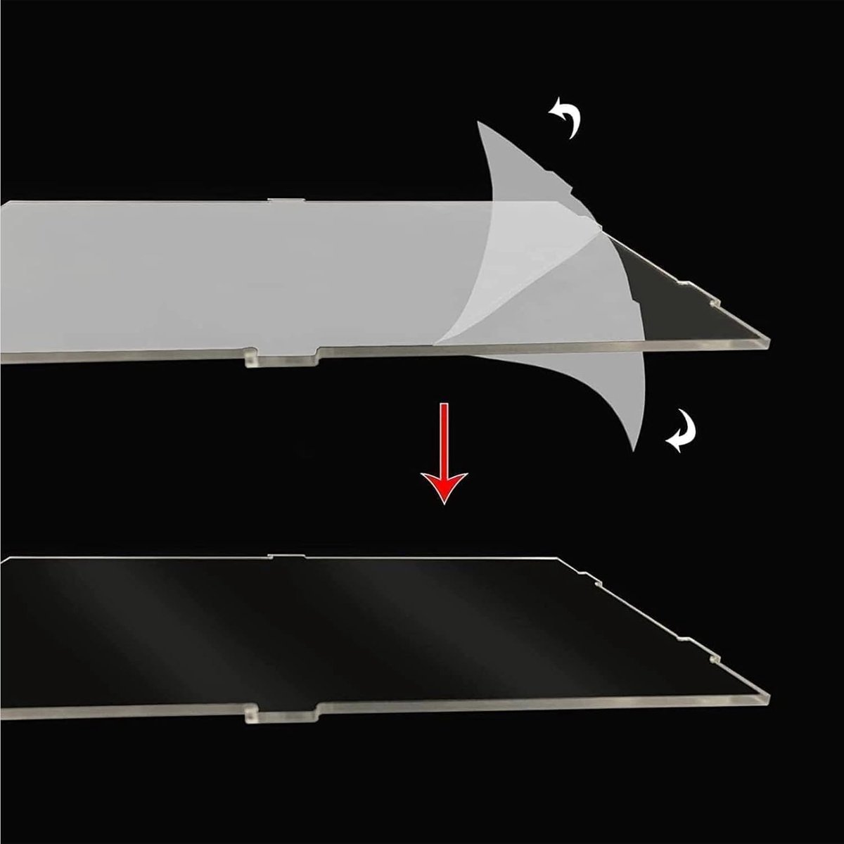 3 mm dikke doorzichtige acryl vitrinekast, dikke basis, stofdicht, voor verzamelobjecten, Lego (zwarte basis, 30 x 20 x 15/12 x 8 x 6 inch)