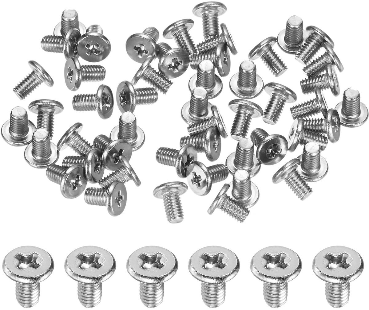 Machineschroeven, M3 x 5 mm, roestvrij staal 304, Phillips voor machines/apparaten, kleine hardwareschroeven met kruisaandrijving