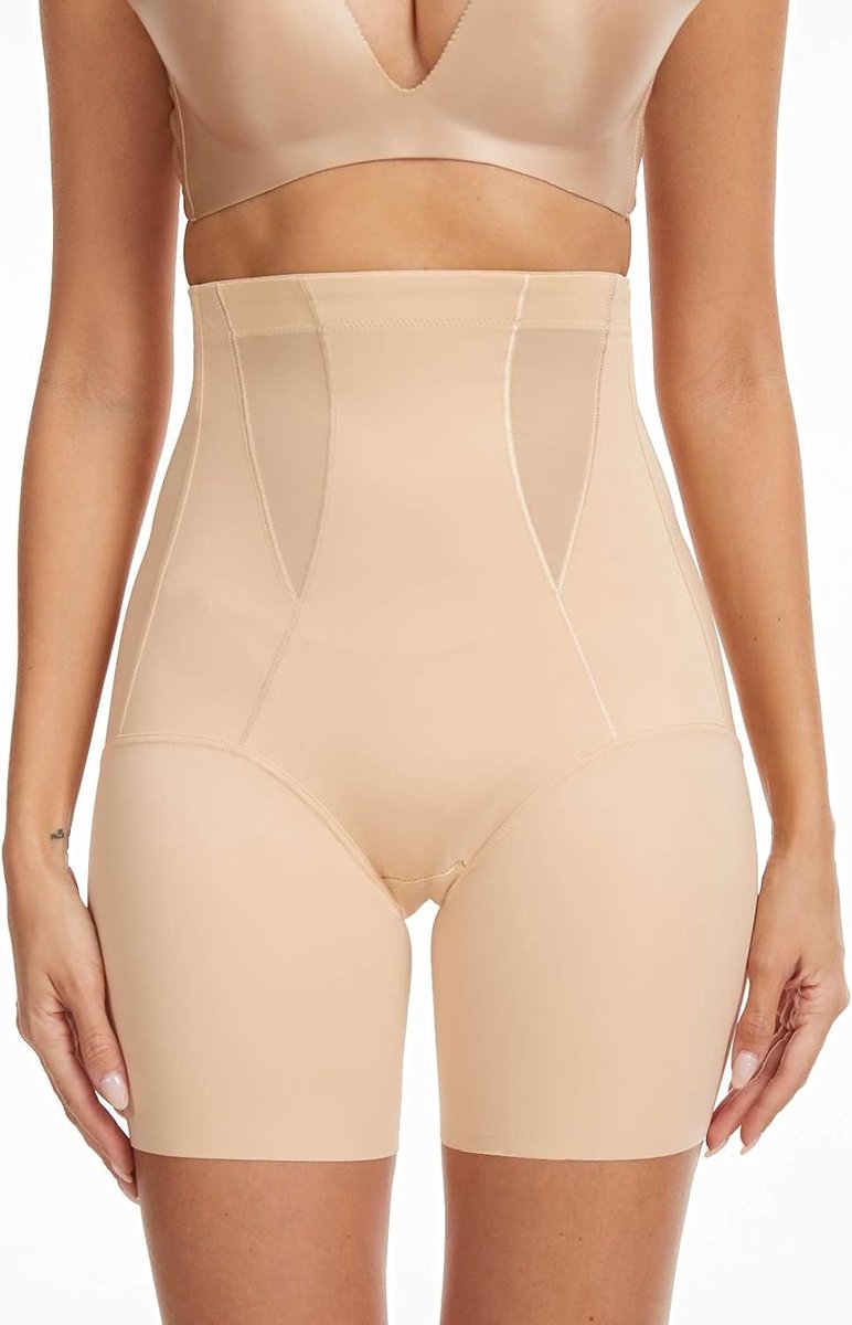 Compressiekous voor dames, platte buik, push-up onderbroek voor dames, vormend met hoge taille, shapewear, buikkleding, afslankheidsshort, naadloos ondergoed, ademend