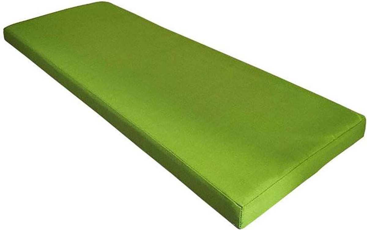 wangk Bank Kussen Lange Stoel Pads, Bank Seat Chusion Pad voor Tuinmeubilair Swing Patio Indoor Outdoor waterdichte antislip Settee Kussen 5cm Dik-Groen 100×35×5cm