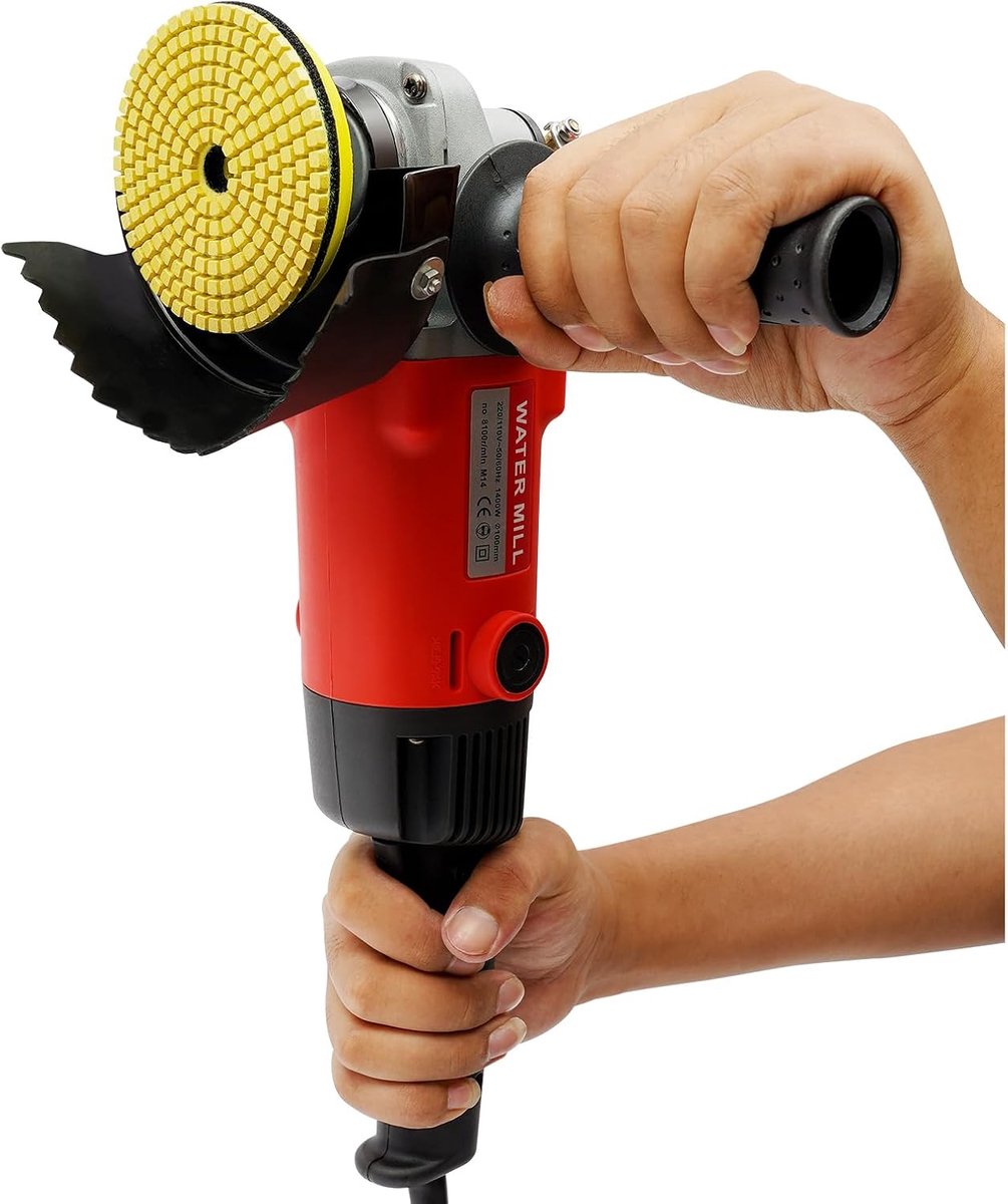 Polijstmachine 1400 W - elektrische schuurmachine - 6 variabele snelheden - ideaal voor autopolijsten - SnelShoppen