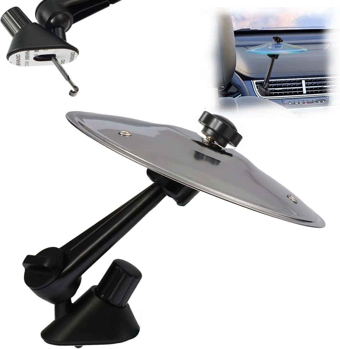 Drum Cymbals, Mini Drum Kit, Car Crash Cymbals, Auto Crash Cymbals, Auto Drum Vent Slot, Kerstcadeaus (Zilver)