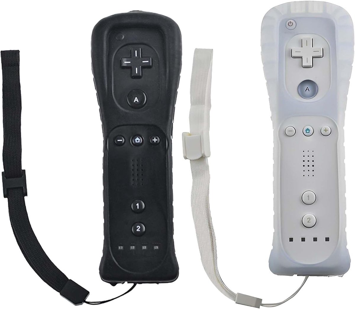 Wii-controller met bewegingssensor - draadloze afstandsbediening - met silicone hoes - ideaal voor gaming - SnelShoppen