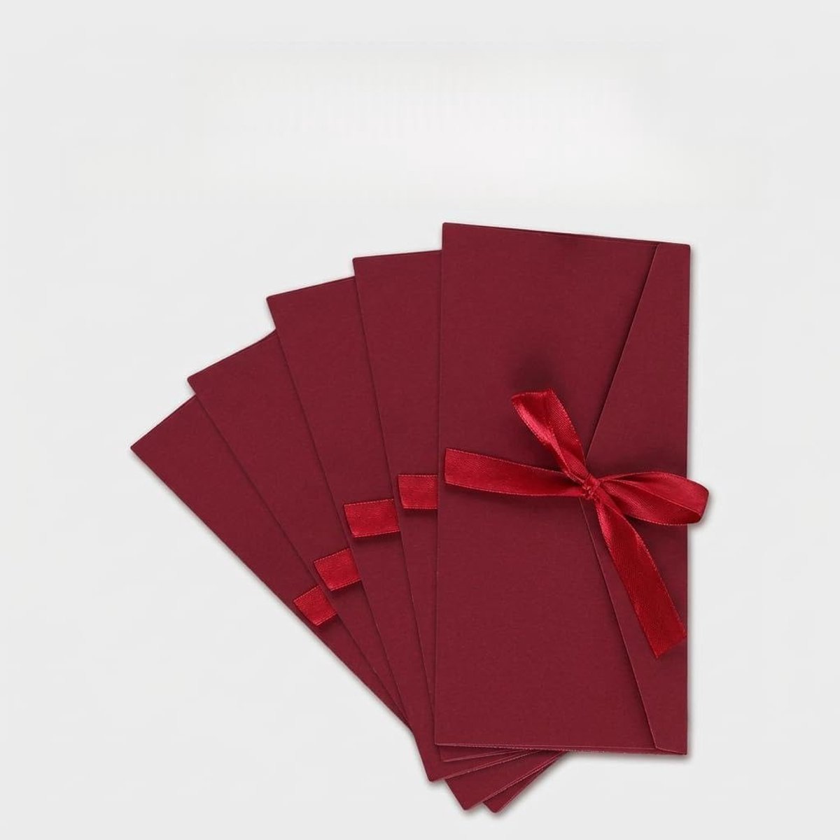 Enveloppen 22 x 11 cm - bordeauxrood - creatief design - ideaal voor liefdesbrieven - SnelShoppen