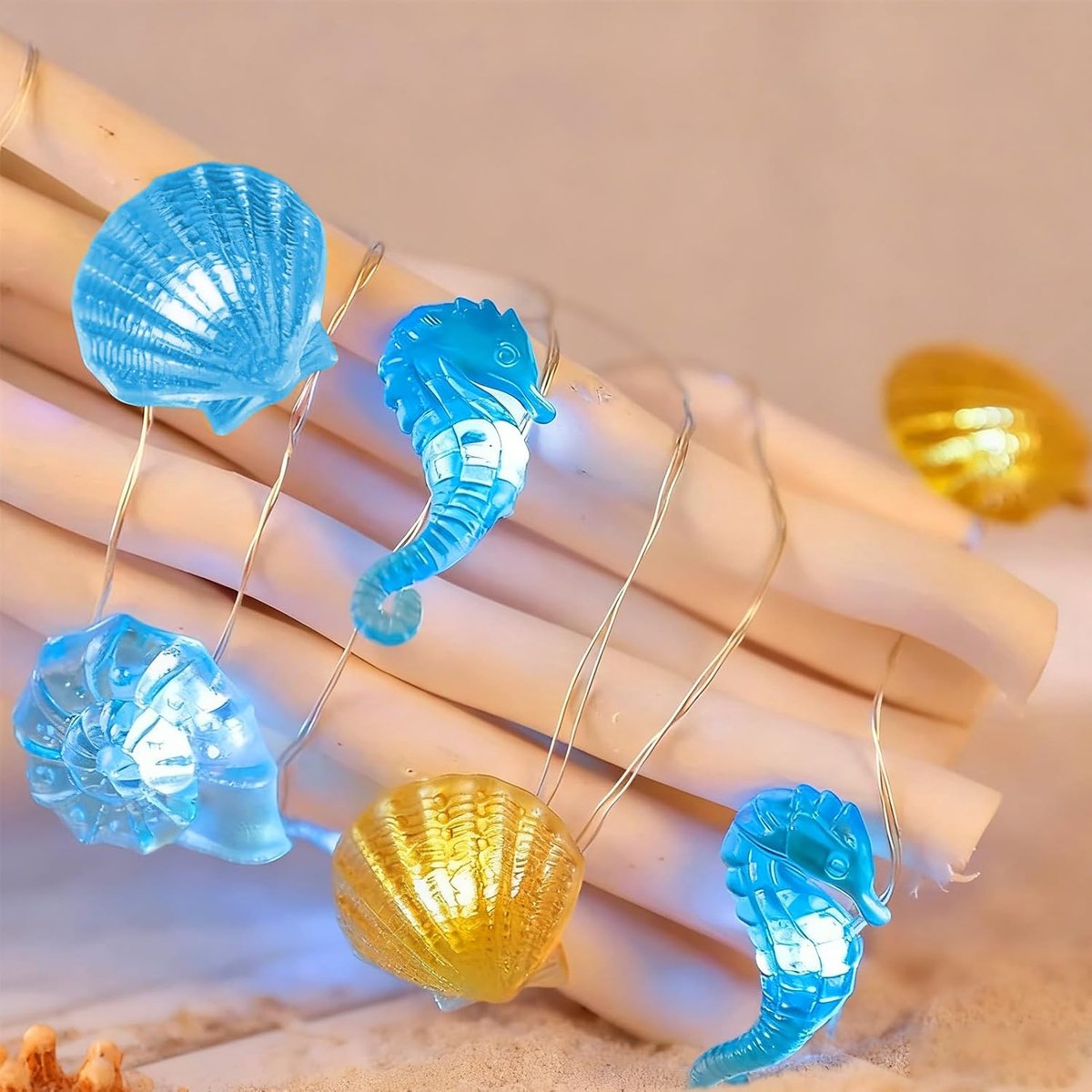 LED fairy lights 2m - zeedieren design - 20 lampjes - sfeervolle decoratie voor tuinfeest - ShopVlot