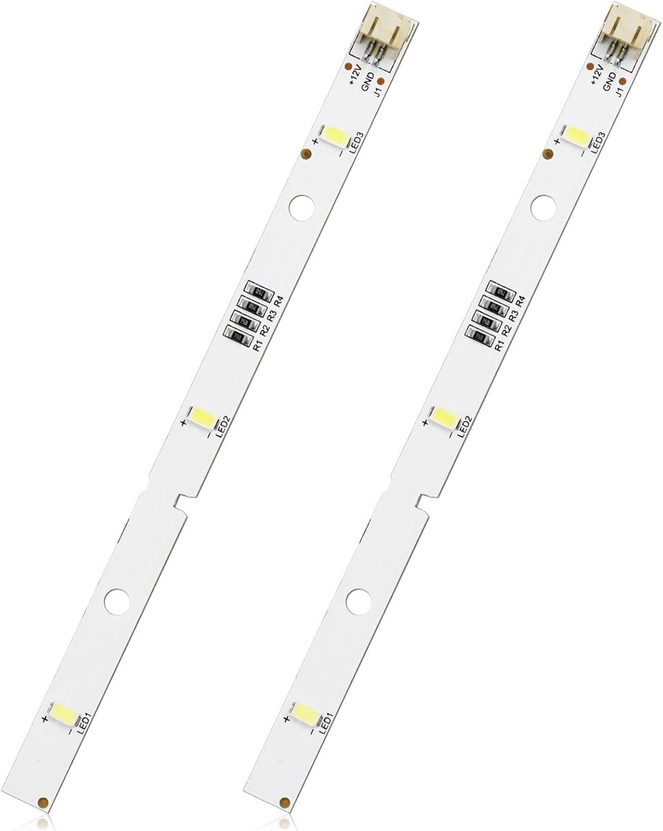 LED strip koelkastverlichting - 2x DC12V 2W lichtstrips - speciaal voor Rongsheng en Hisense - verlicht je koelkast - ShopVlot