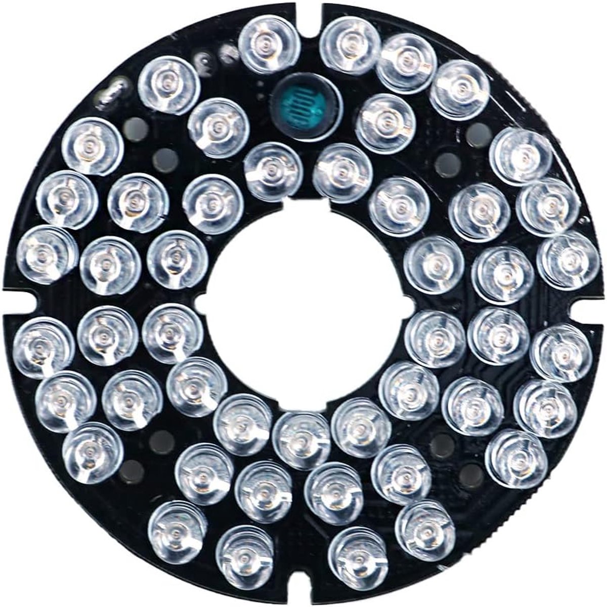 IR LED bord 48 stuks 850nm - 90 graden ronde plaat - ideaal voor CCTV camera - vervanging voor defecte LED - ShopVlot