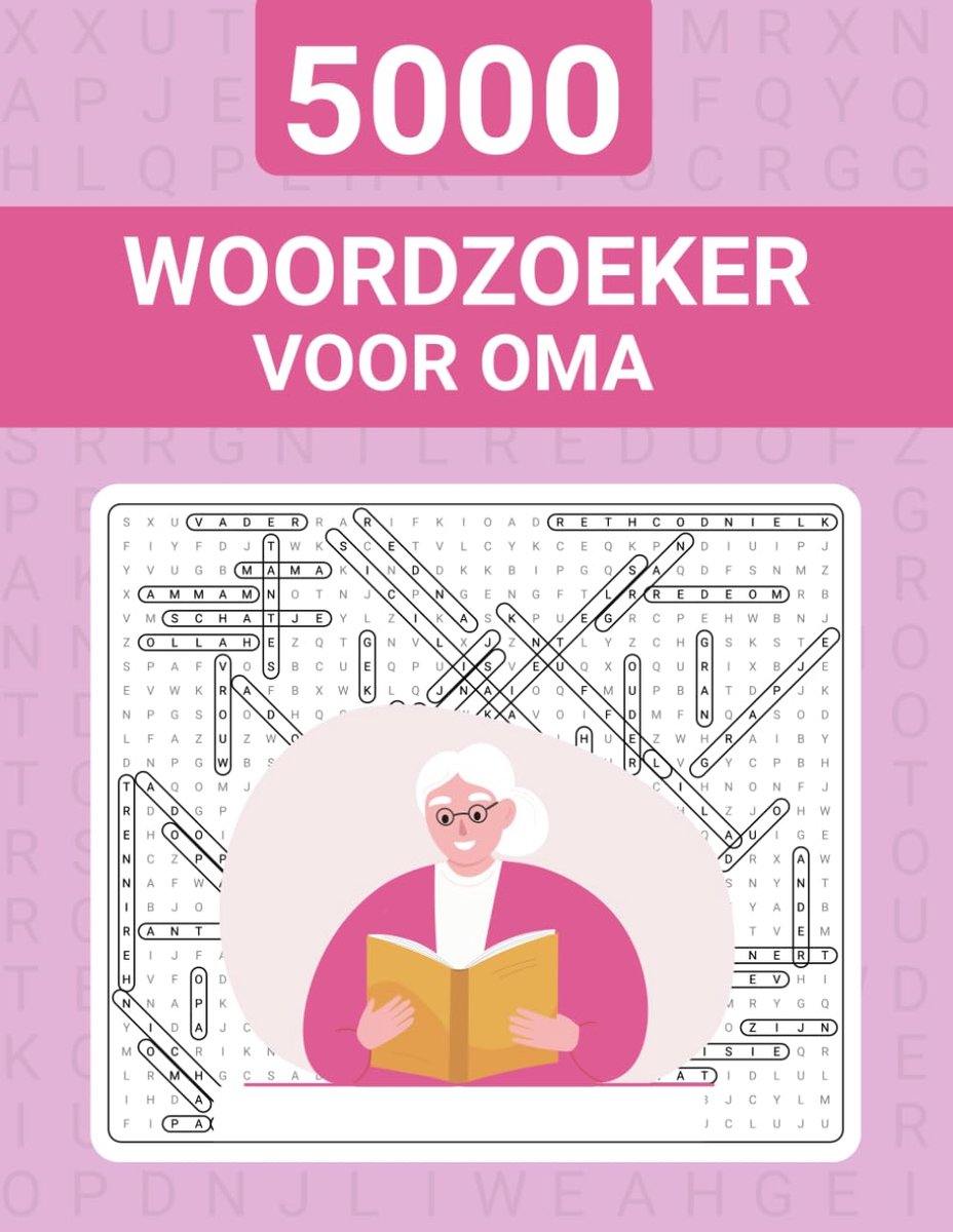 Woordzoeker 5000 - Grote Letters - Leuke Puzzels - Houd de Geest Scherp - ShopVlot