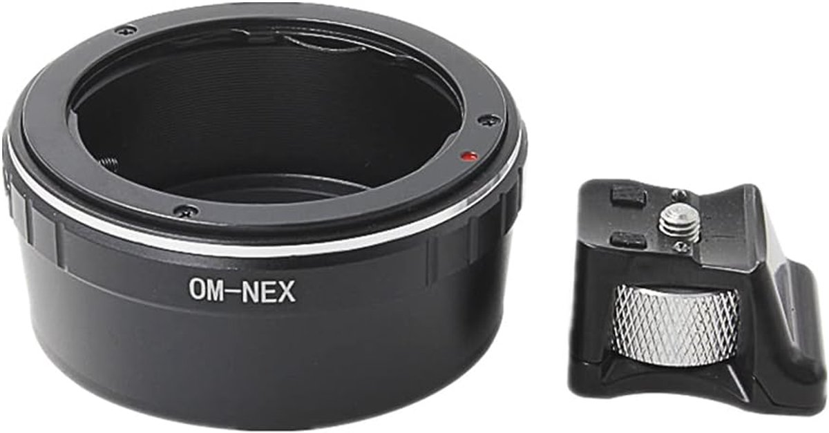 objectiefadapter voor Olympus Zuiko 35mm - luchtvaartaluminium - stofdicht - ideaal voor Sony NEX camera's - ShopVlot