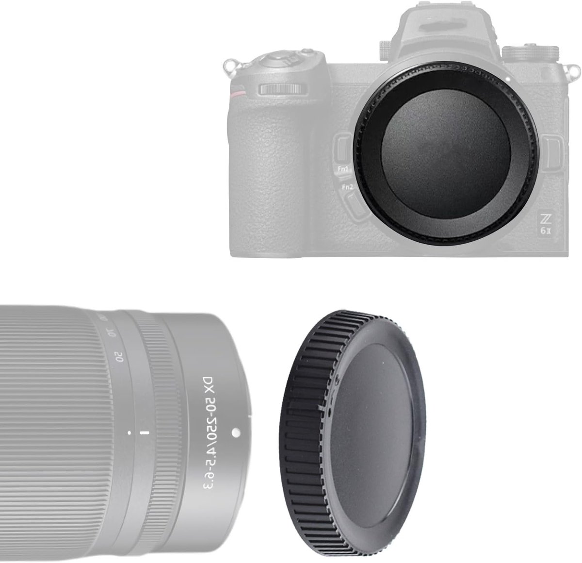 Camera body en achterlensdoppen - Compatibel met Z-mount camera's - Bescherming tegen stof - ShopVlot