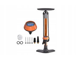 GOBKO Fietspomp met Manometer - Staal, 160 PSI