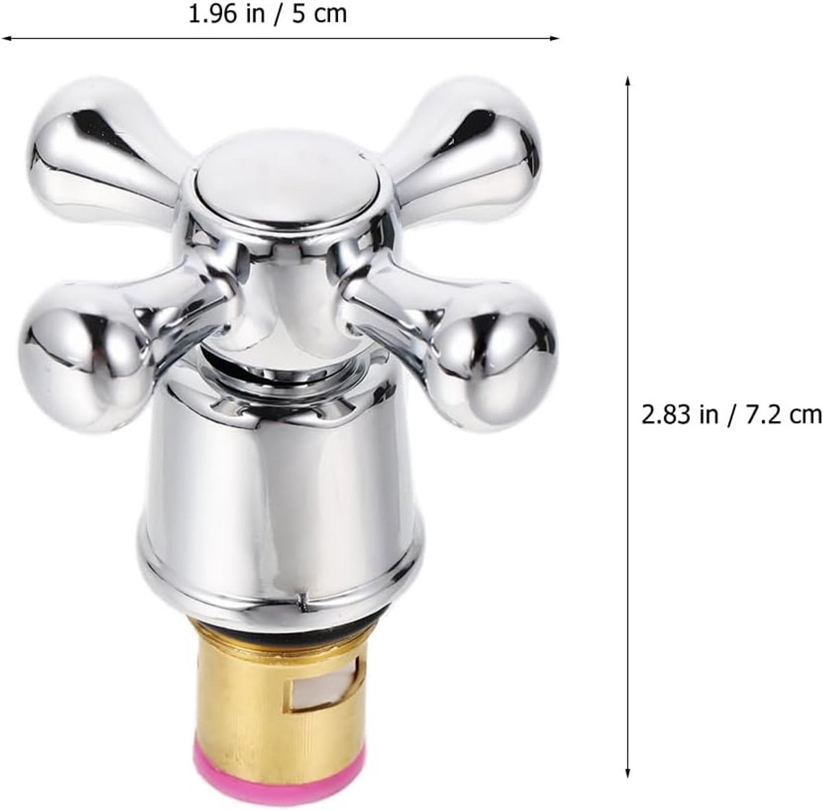 Kraanhandgrepen 1/2 Inch - Messing RVS - Water- en corrosiebestendig - Eenvoudige installatie - ShopVlot